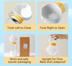 CloudWalk™ 2-in-1 Premium Pet Travel Bottle – Water & Snack Dispenser