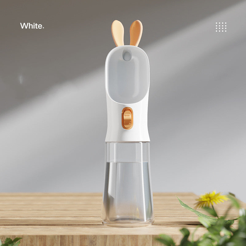 Portable Bunny-Ear Pet Water Bottle – Leak-Proof Travel Dispenser