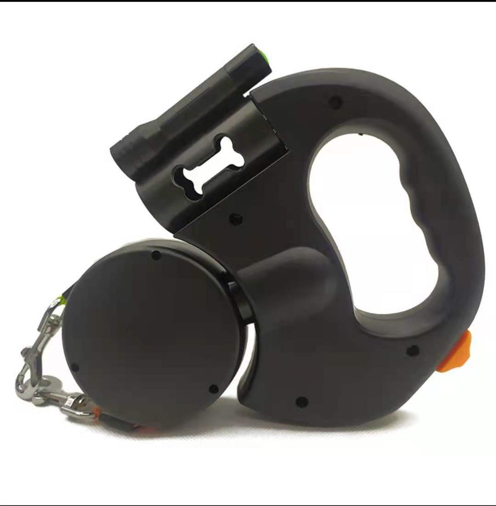 WhizePet™ 3-in-1 Dual Dog Leash – Reflective, Retractable & Lighted