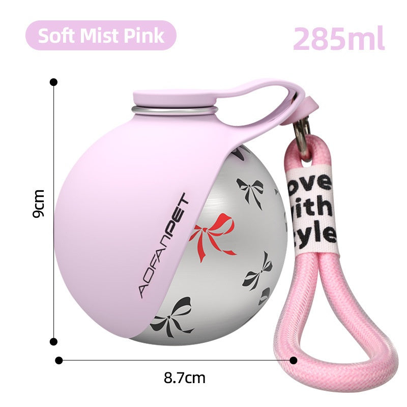 WhizeDrink™ — Portable Stainless Steel Pet Travel Sphere