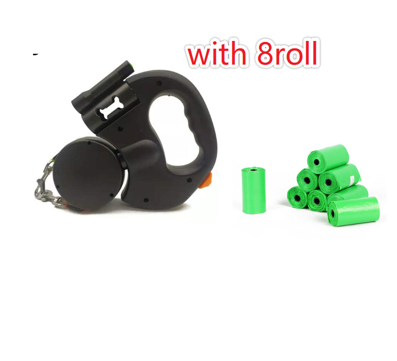 WhizePet™ 3-in-1 Dual Dog Leash – Reflective, Retractable & Lighted